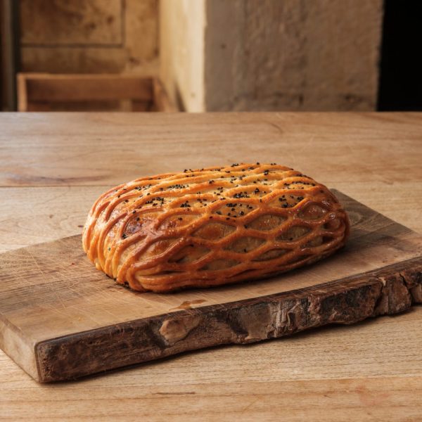 Vegan wellington on a board