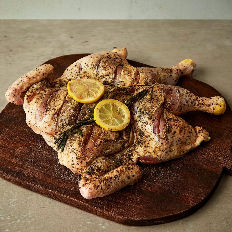 Lemon and Rosemary Spatchcock Chicken