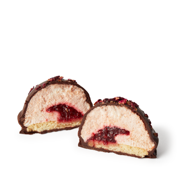 Raspberry jam teacake